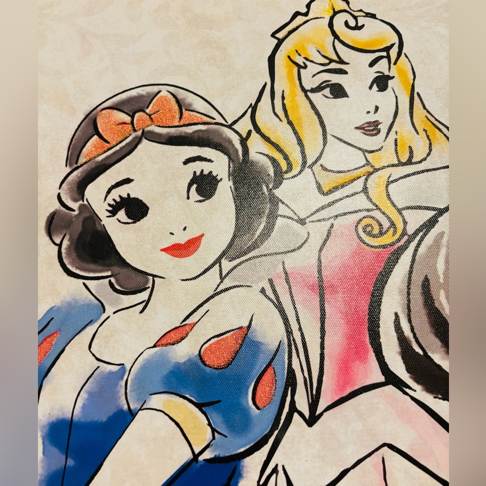 Artissimo Disney Princess Canvas Art 12" X 36" Features Six Disney Princesses - Picture 2 of 6